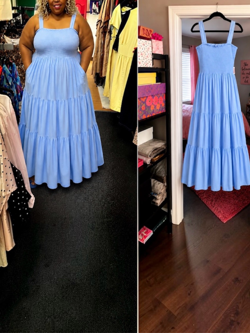 T.J.Maxx Light Blue Maxi Dress 3X